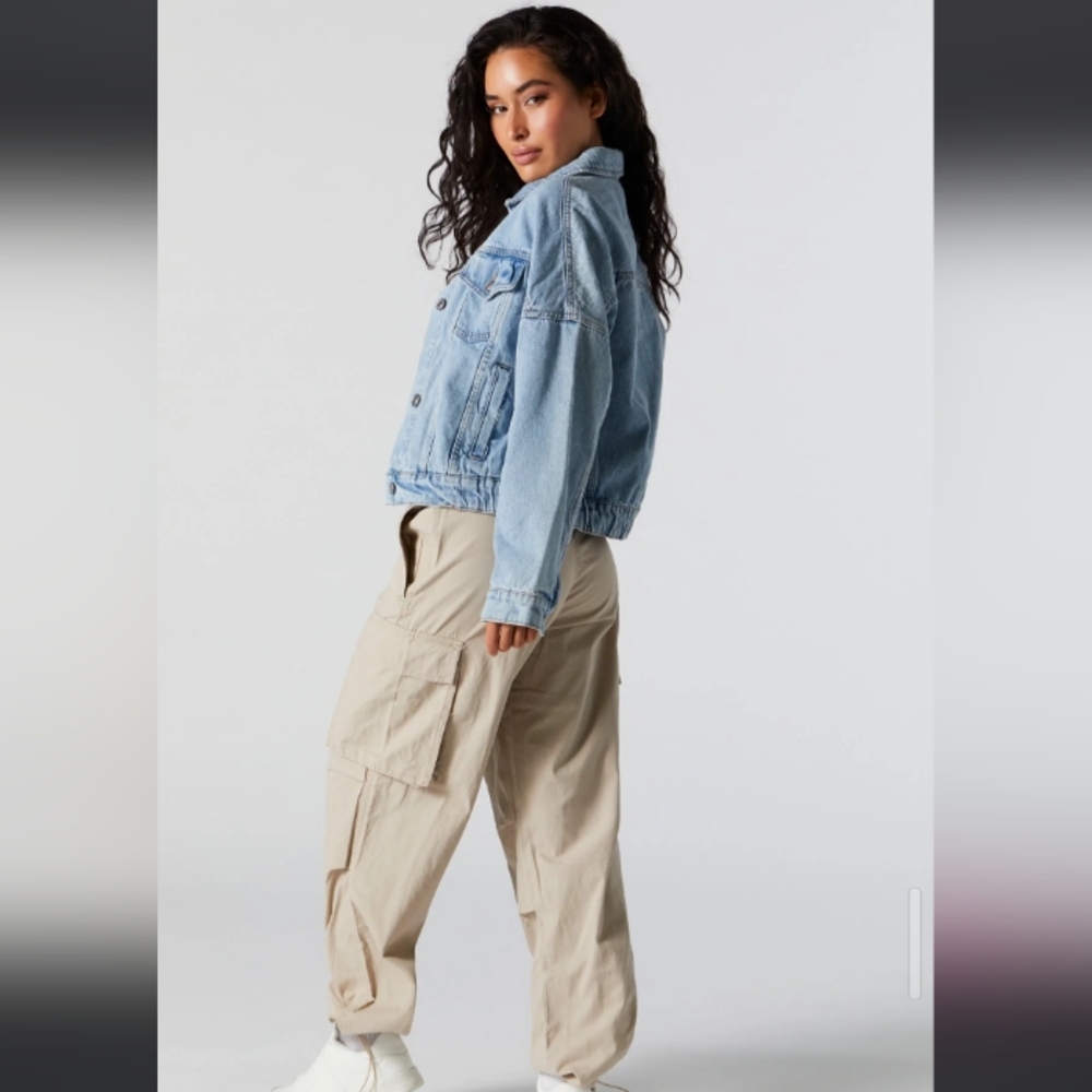 Colored Cargo Parachute Pants